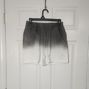 Vero Moda High Waist Gray and White Shorts